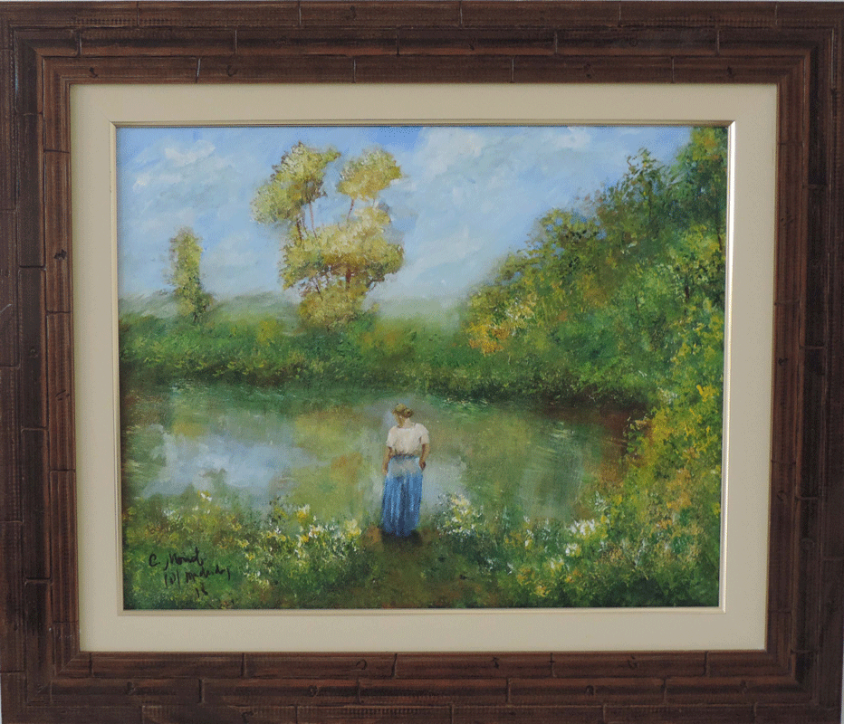 Claude Monet - Mulher no Lago - CM031 -18