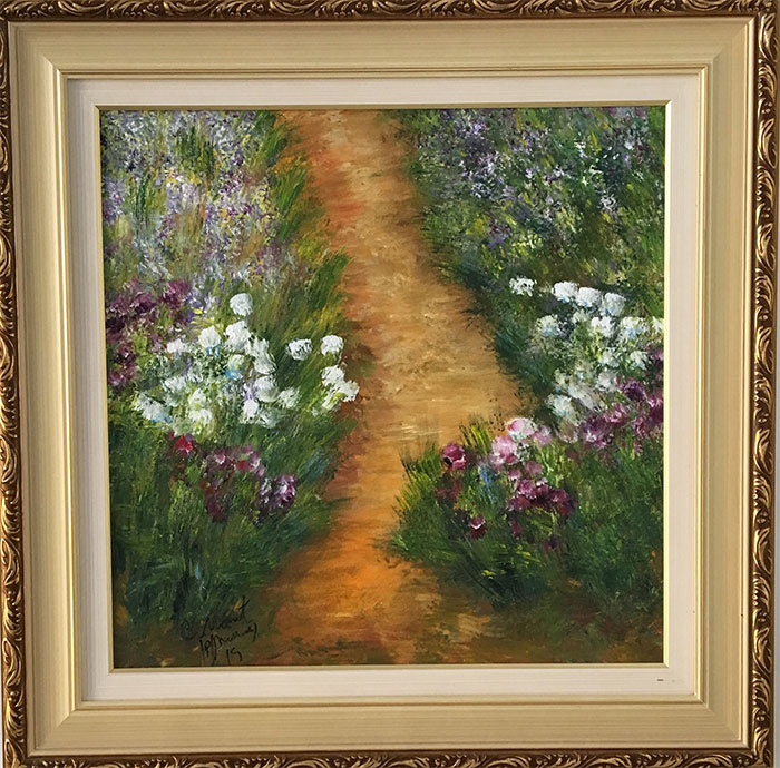 C. Monet - Caminho com flores - CM040-19