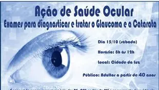 Exames oftalmológicos gratuitos na Cidade da Luz