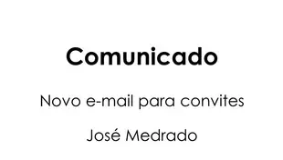 Contato para convites José Medrado