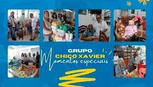 Na segunda-feira do dia, 05/06. O Grupo Chico Xavier visitou o Abrigo de idosos, São GabrieL