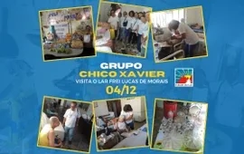 Na última segunda-feira, 04/12, o grupo Chico Xavier, visitou os residentes do Lar Frei Lucas de Morais
