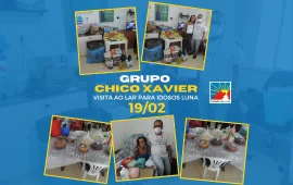 Na segunda-feira, 19/02, o Grupo Chico Xavier iluminou o Lar de Idosos Luna com alegria e carinho! 