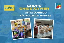 Caravana Chico Xavier visita o Abrigo São Lucas de Moraes - 20.10.2025