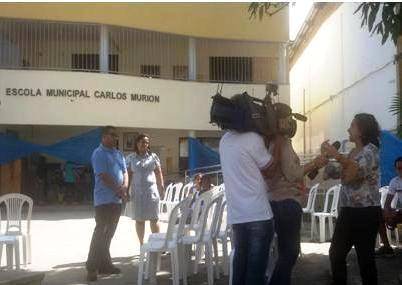 TV Bahia visita a Escola Carlos Murion
