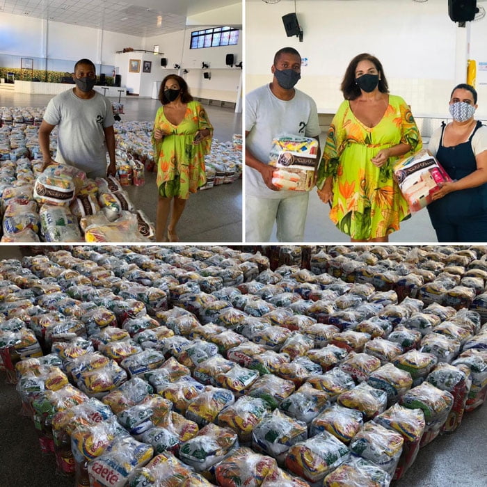 A Cidade da Luz recebeu, da Sodiê, 500 cestas de alimentos
