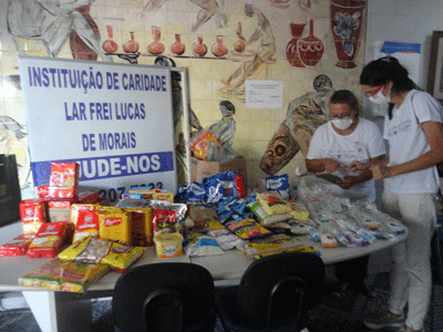 O Grupo de Assistência Chico Xavier, da Cidade da Luz, visitou no último dia 04/04 a Instituição de Caridade Frei Lucas de Morais