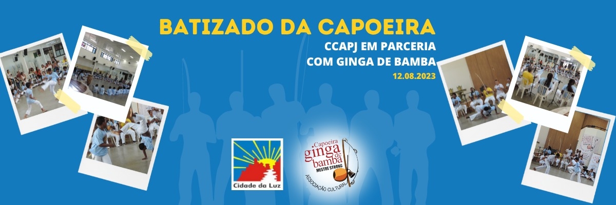 O batizado da Capoeira, projeto do Centro de Cultura e Arte Pai João em parceria com Ginga de Bamba 
