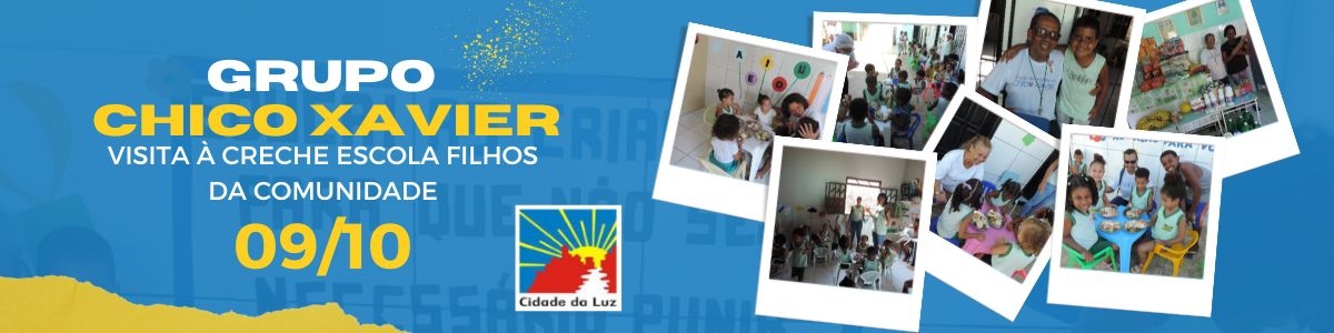 Na segunda-feira (09/10) o Grupo de Assistência Chico Xavier visitou a Creche Escola Filhos da Comunidade.